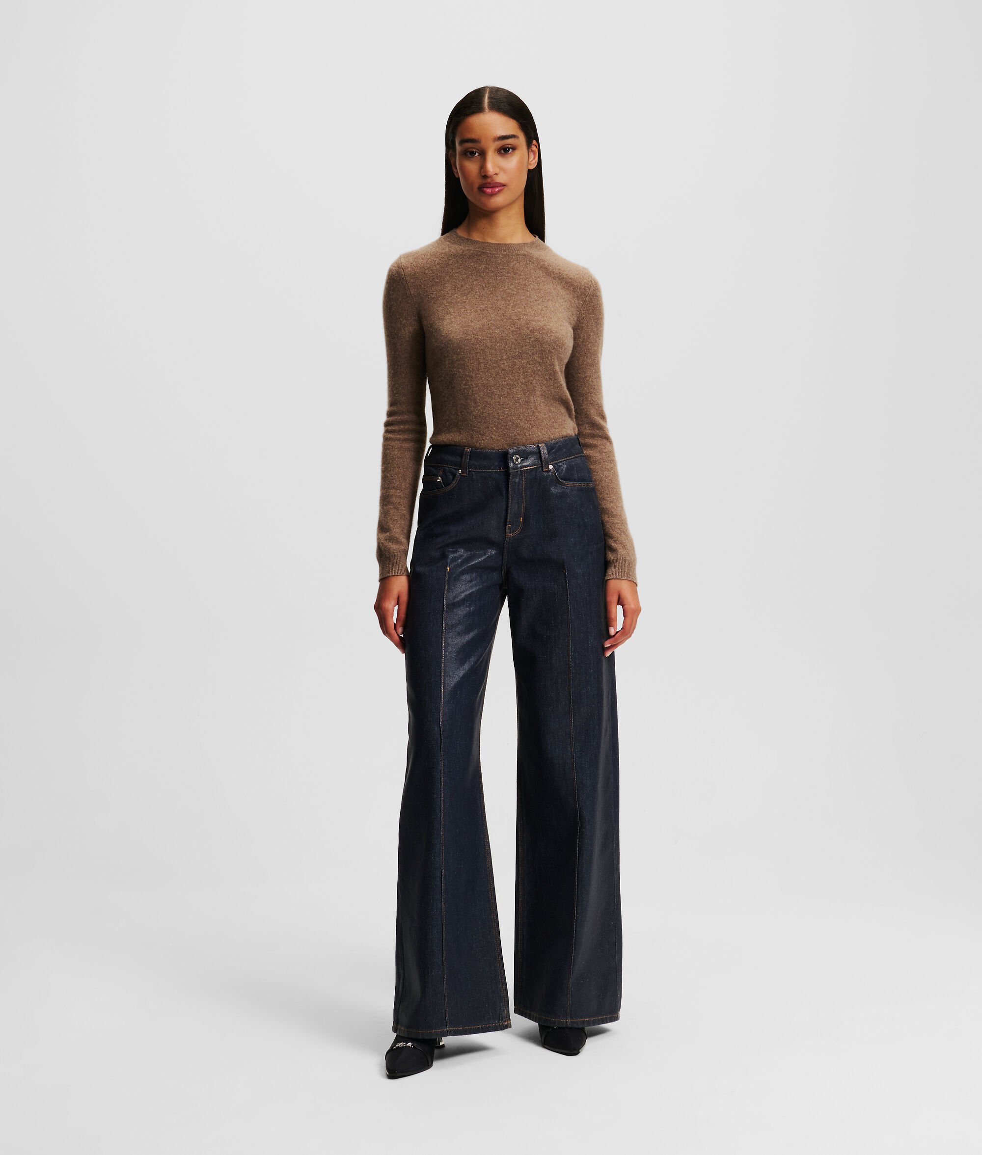 (image for) Strong Big COATED WIDE-LEG JEANS